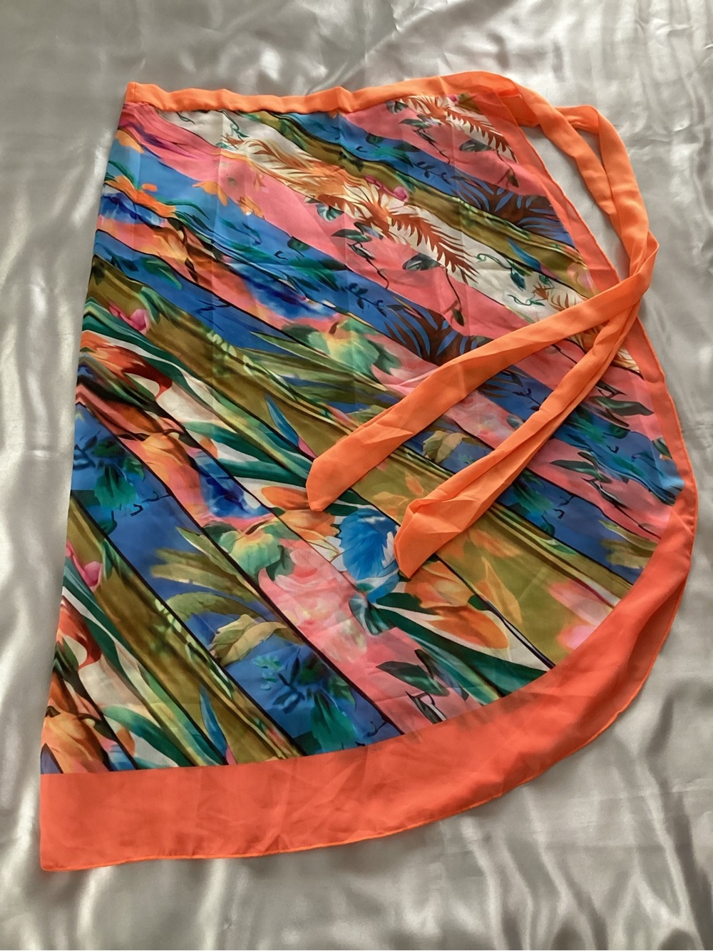 Crepe Semi Sheer Beach Sarong Wrap